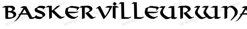 BaskervilleURWNar Bo字体转换
